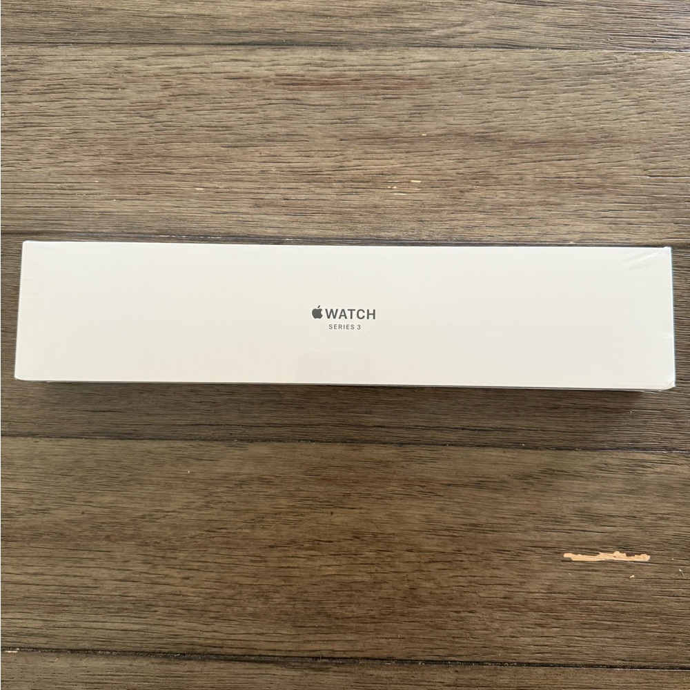 Apple Watch Series 3 new sealed Space Gray Aluminum
Sport Band
Black 38mm case